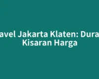 Travel Jakarta Klaten: Durasi, Kisaran Harga