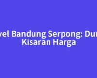 Travel Bandung Serpong: Durasi, Kisaran Harga