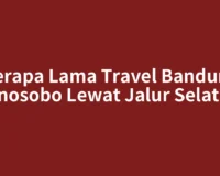 Berapa Lama Travel Bandung Wonosobo Lewat Jalur Selatan?